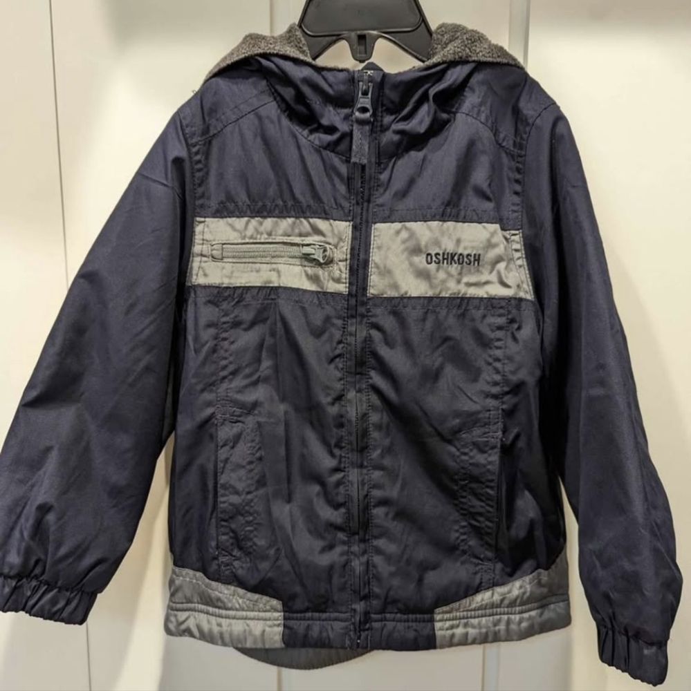OshKosh B'gosh Kids Fleece Lined Midweight Jacket with Hood